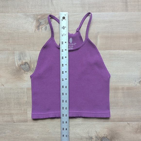 FP Movement by Free People Happiness Runs Crop Rinbed Tank in Purple - Size XS/S - Picture 7 of 7